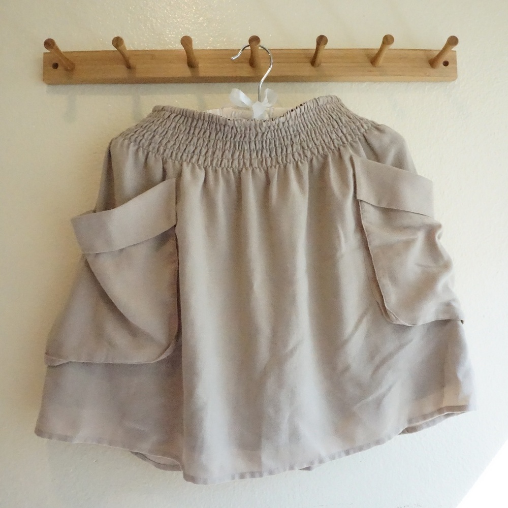 H&M Beige Skater Skirt